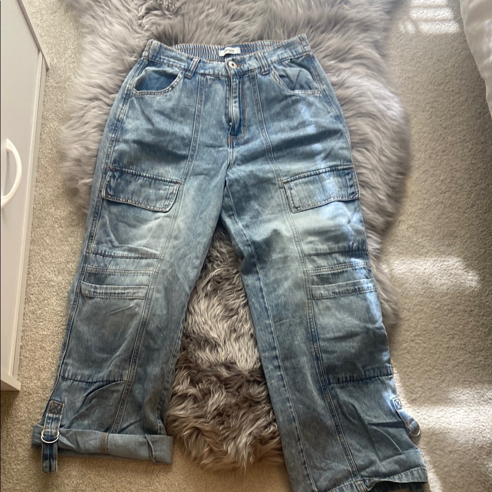 Kensie - wide leg denim + cargos